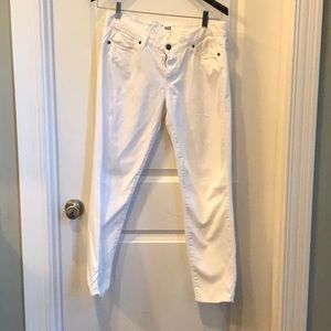 Paige Kylie Crop white jeans